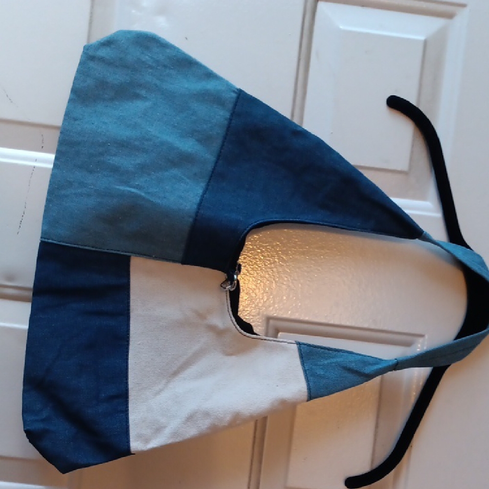 Blue and White Patchwork ToteBag/Purse